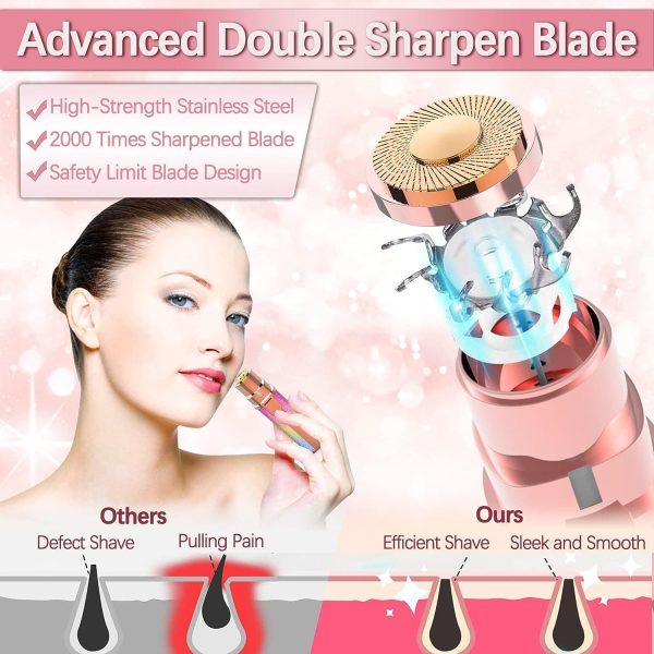 2 in 1 Rechargeable Eyebrow Facial Hair Remover