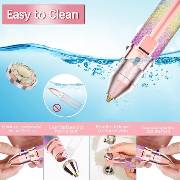2 in 1 Rechargeable Eyebrow Facial Hair Remover