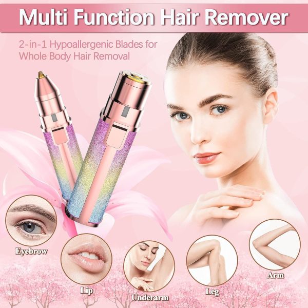 2 in 1 Rechargeable Eyebrow Facial Hair Remover