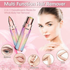 2 in 1 Rechargeable Eyebrow Facial Hair Remover