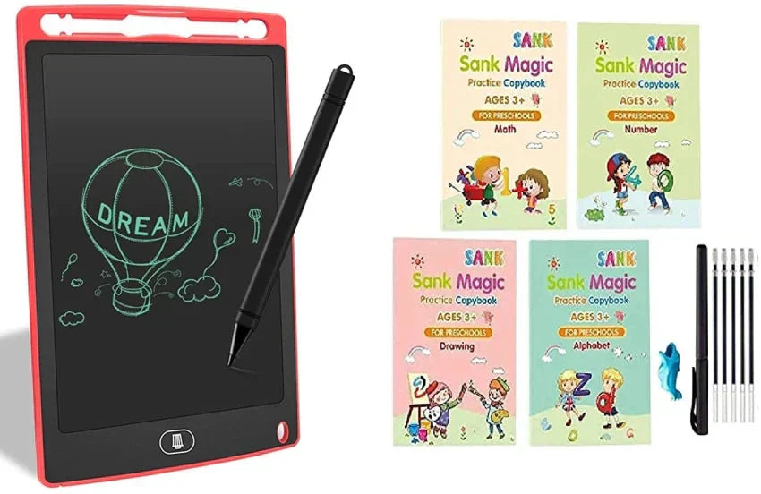 LCD Drawing Tablet + 4PCS/SET SANK MAGIC BOOK / 2 In 1 Combo sale