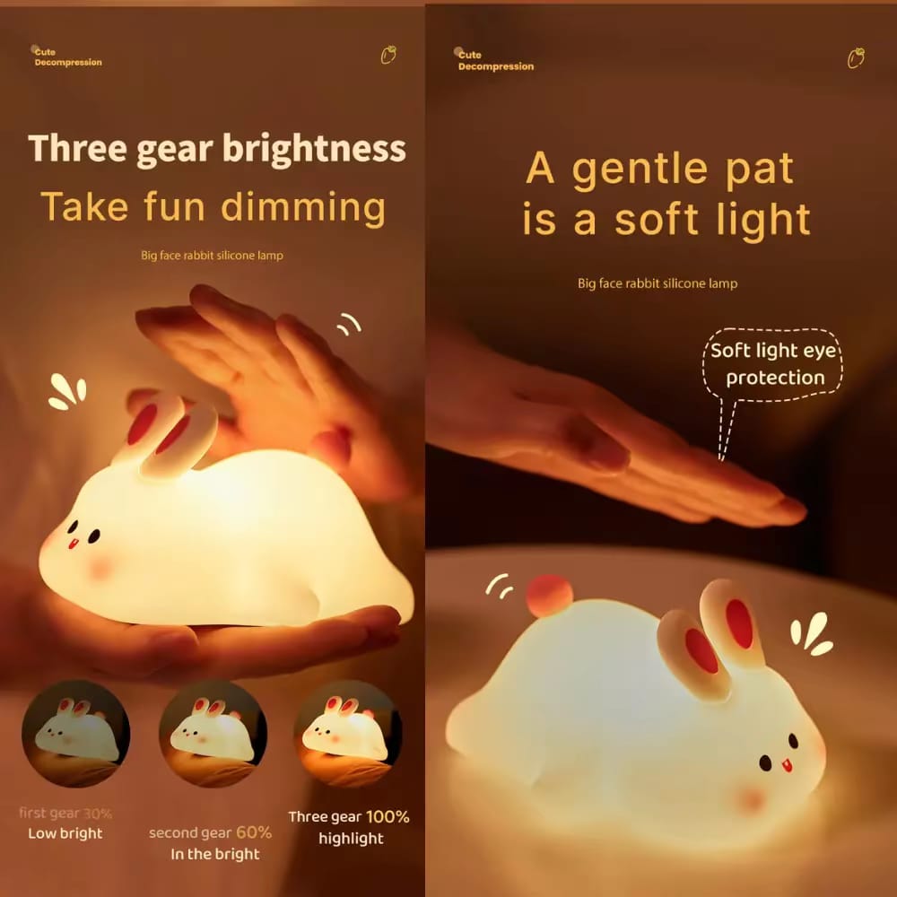 Big Face Bunny Rabbit Lamp