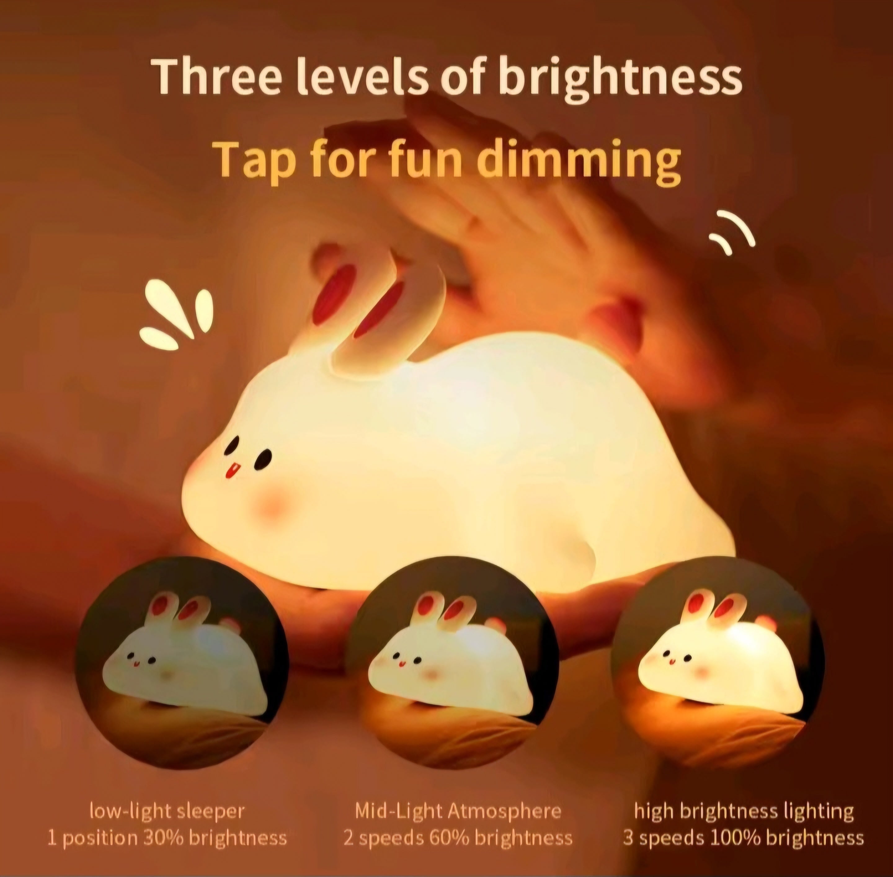 Big Face Bunny Rabbit Lamp