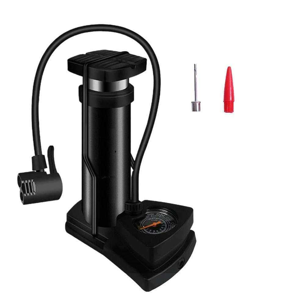 Foot Air Pump with Meter Guage & Nozzles (Free Delivery)