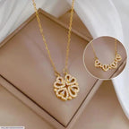 Magnetic Heart Design Gold Plated Necklace Silver & Golden (Free Delivery)