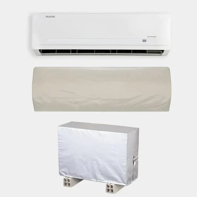 AC Cover - (Inner + Outer Unit Set) - Silver Grey