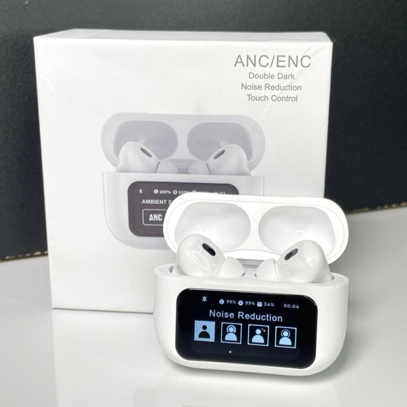 Pro Wireless Earbuds Bluetooth Headphones with Smart Touch Screen ANC